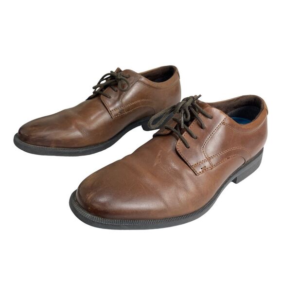 Nunn Bush Devine Plain Toe Oxford Leather Gel Comfort  84723 Men Size 8 - Picture 7 of 16